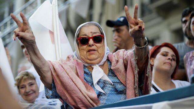 Hebe Bonafini. Referente de derechos humanos (AP/Archivo).