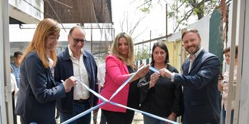 Azcué participó en la mañana de este lunes de la inauguración formal del comedor de la Escuela Técnica N° 1 “Brigadier Pascual Echagüe”.