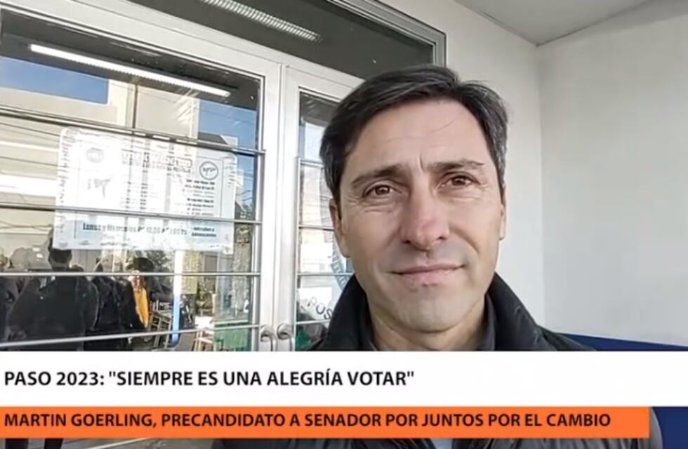 Elecciones PASO 2023: Martín Goerling emitió su voto en Posadas