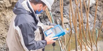 La Ministra de obras y servicios públicos de Tierra del Fuego, Gabriela Castillo supervisó los avances.