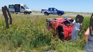 Accidente ruta 19 en La Francia