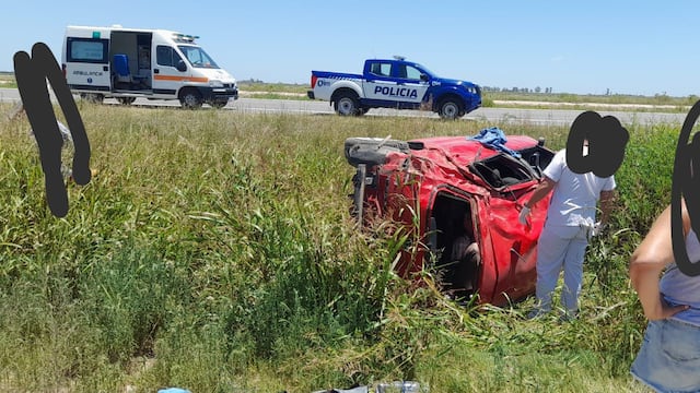 Accidente ruta 19 en La Francia