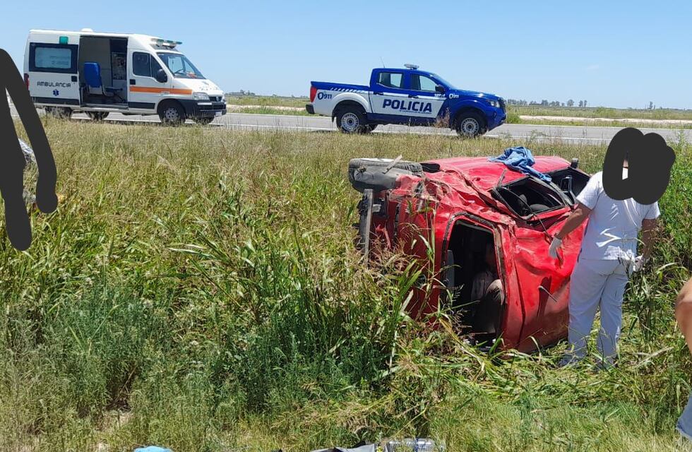 La Francia: despistó un vehículo sobre ruta 19 y pudo ser una tragedia