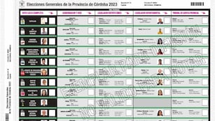 La Justicia Electoral presentó la Boleta Única de Sufragio.