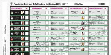 La Justicia Electoral presentó la Boleta Única de Sufragio.