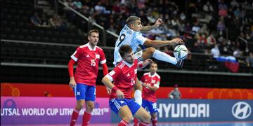 Futsal - Copa del Mundo. Argentina juega contra Rusia en cuartos de final.