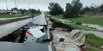 Temporal en Bahía Blanca. (X)