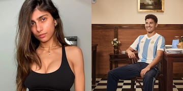 Julián Álvarez y Mia Khalifa hablaron sobre los rumores que los vincularon amorosamente.