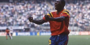 Freddy Rincón en el mundial de Italia 1990.