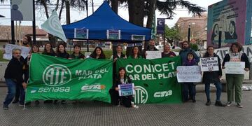 Mar del Plata. Los reclamos del Conicet se hicieron en todo el país.