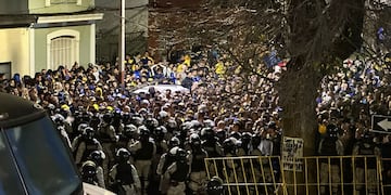 Más de 5000 hinchas de Boca se instalaron en Uruguay para alentar al equipo de Almirón en los octavos de final. / Gentileza.