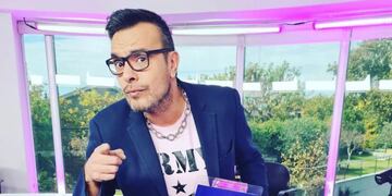 El periodista Guillermo Barrios, internado.