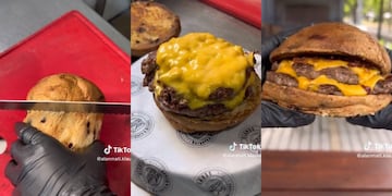 Hicieron una hamburguesa con una pan dulce y se volvió viral