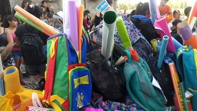 Faltan 50 mochilas para llegar a los 250 niños y niñas que necesitan los útiles.