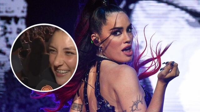 La joven se subió al escenario y se unió a los fans que besaron a la cantante en el "ChapeTour".