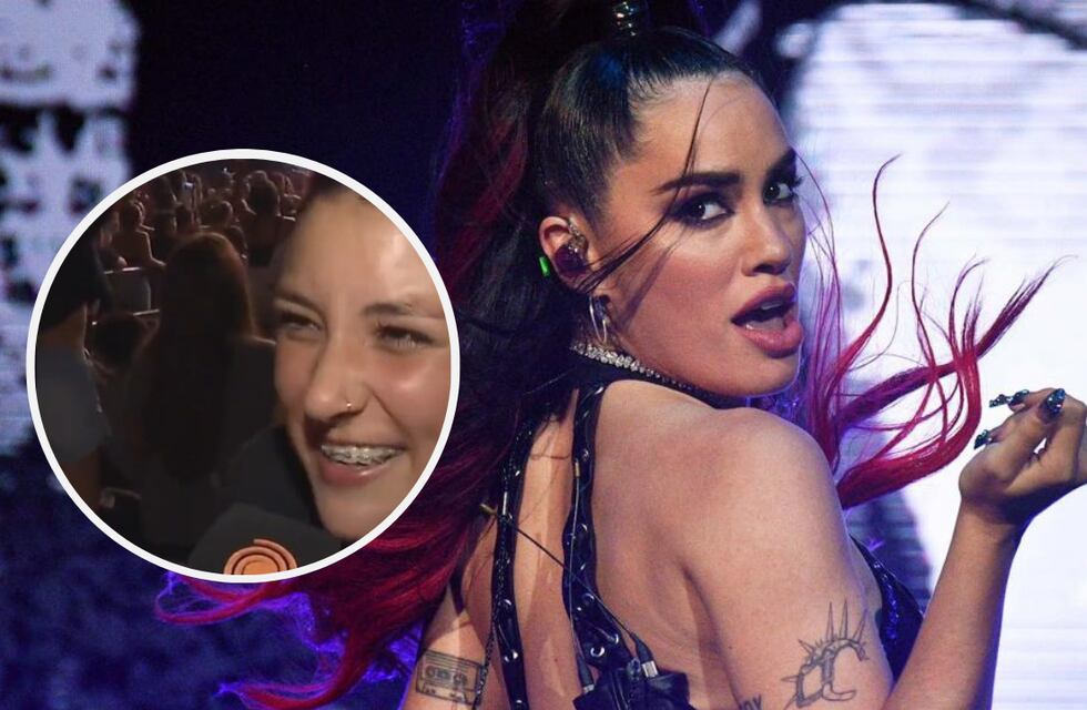 Lali le respondió a la fanática cordobesa que subió al escenario y se la “chapó” en pleno show