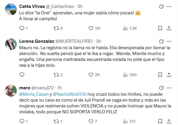 En X, cibernautas deploran el accionar de Wanda Nara.