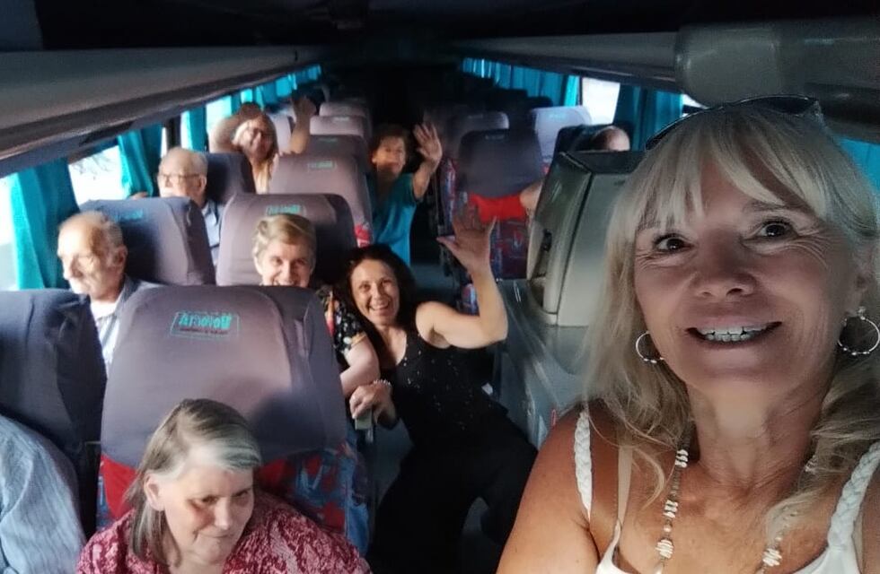 Salida recreativa de los residentes de geriátricos de Tres Arroyos