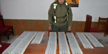 Gendarmería incautó dólares y medicamentos sin aval en Fachinal.