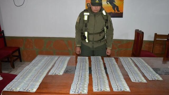 Gendarmería incautó dólares y medicamentos sin aval en Fachinal.