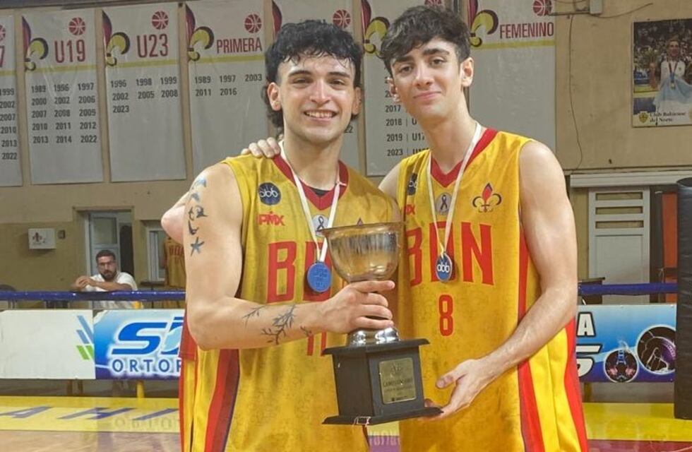Básquet: Tomás Gómez Lepez y Luca Del Grazia campeones con Bahiense del Norte