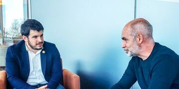 Leonel Chiarella reunido con Horacio Rodríguez Larreta