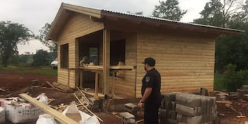 Pozo Azul: avanza la construcción del nuevo destacamento policial