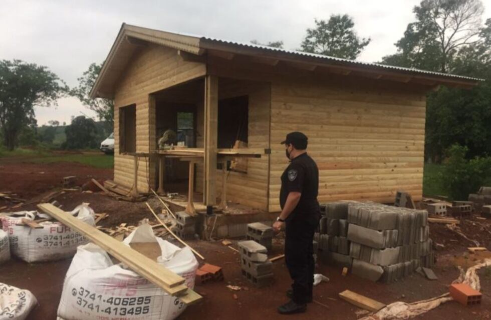 Pozo Azul: avanza la construcción del nuevo destacamento policial