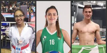 Deportistas de Arroyito en los Juegos Binacionales