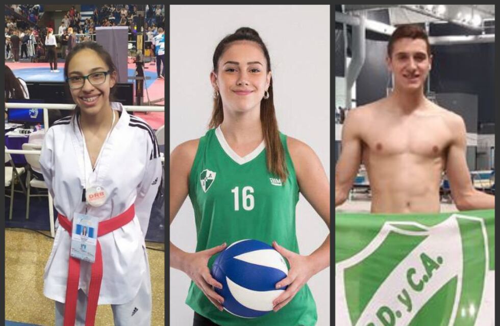 Valentina Pecchio, Mora Audenino y Benjamín Ghione competirán en los Juegos Binacionales