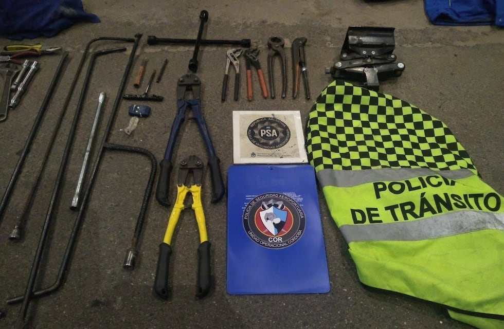 Robaban ruedas en el aeropuerto de Córdoba y fueron detenidos