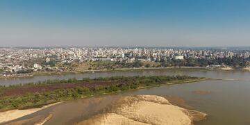 Bajante histórica del Río Paraná