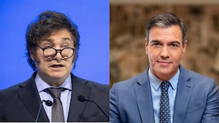Javier Milei y Pedro Sánchez