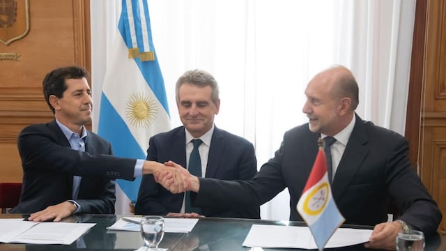 Casa Rosada. El gobernador de Santa Fe se reunió con funcionarios del Gobierno nacional. Foto: Presidencia.