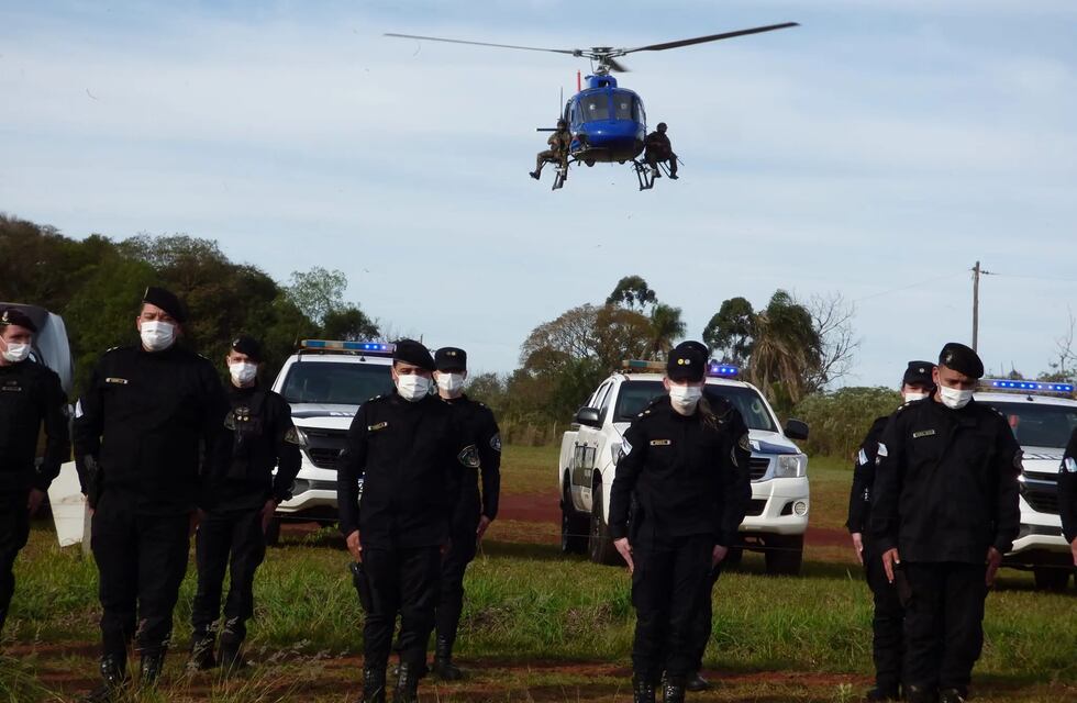 Efectivos policiales realizaron patrullajes aéreos en Oberá