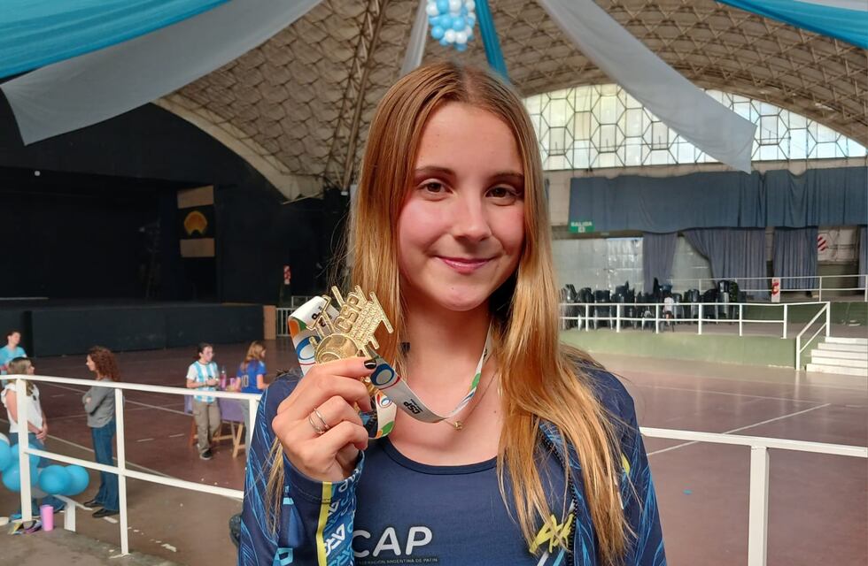 Joven de La Falda resultó campeona sudamericana de patín