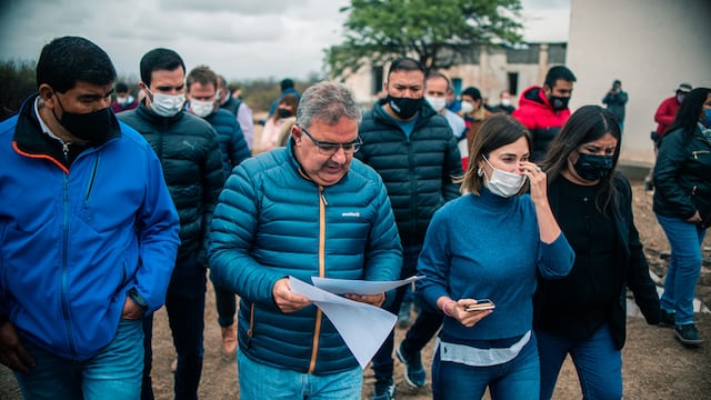 Jalil recorrió el predio del nuevo Parque Industrial de Andalgalá.