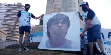 Pedido de Justicia por Maradona en Rosario (Franco Trovato Fuoco)