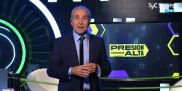 Ariel Rodríguez, conductor de "Presión Alta" (TyC Sports).