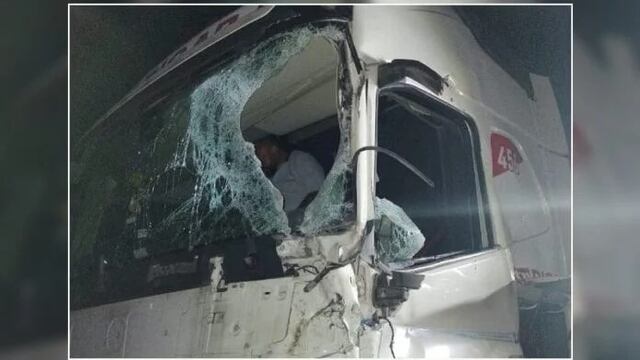 Santo Pipó: ebrio, robó un camión y luego lo chocó.