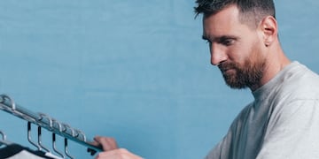 Messi con las camisetas del Mundial