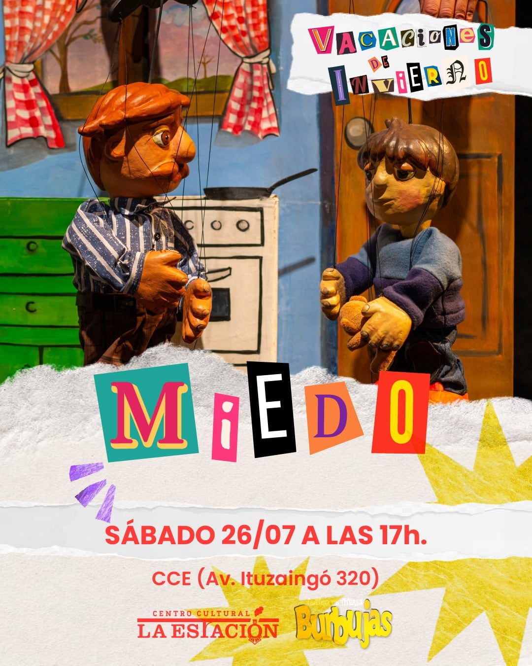 Teatro de títeres en el Centro Cultural la Estación de Tres Arroyos