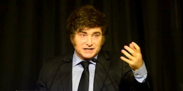 El presidente Javier Milei estuvo en la inauguración de la nueva sede de la Bolsa de Comercio de Córdoba.