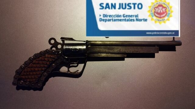 Arma replica secuestrada en Arroyito