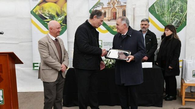 Durante el acto por el 116° aniversario de la creación de la EEAOC