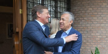 Rodolfo Suárez y Alfredo Cornejo. Ignacio Blanco / Los Andes