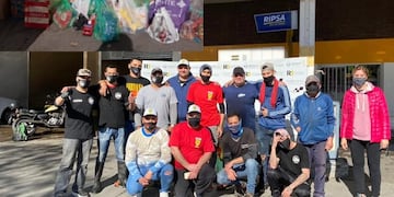 Los trabajadores de 4 lavaderos de autos realizaron un acto solidario