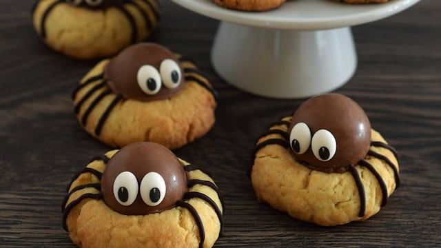 Galletas de arañas.