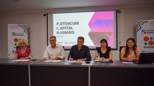 Firmaron un convenio histórico entre el SEOM y la Municipalidad de Rafaela