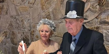 A sus 90 y 83 años, apostaron al amor y se casaron en Carlos Paz.